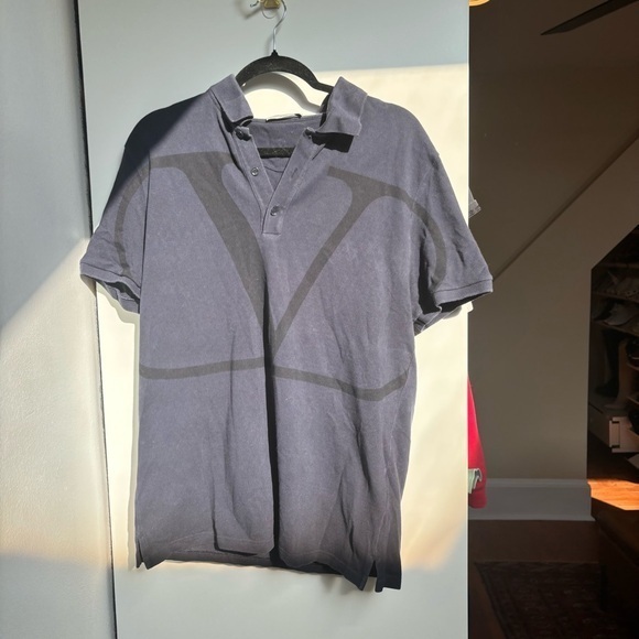 Valentino Classic Blue Polo Shirt - Picture 1 of 6